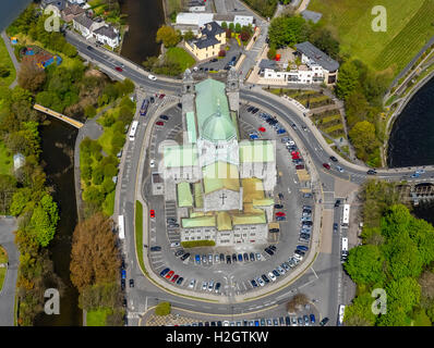 Luftaufnahme, Kathedrale von Galway, Galway, County Clare, Irland Stockfoto