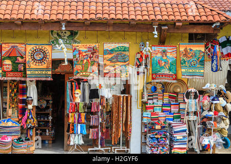 Souvenirläden Playa del Carmen Mexiko Stockfoto