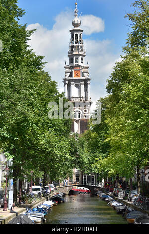 Amstel - Groenburgerwal Zuiderkerk (Kirche) Amsterdam Niederlande Niederlande Stockfoto