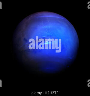 Sonnensystem - Neptun. Isolierten Planeten auf schwarzem Hintergrund. Elemente dieses Bildes, eingerichtet von der NASA Stockfoto