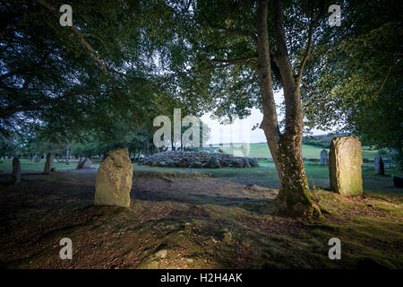 Durchgang Grab auf Schloten Cairns in der Nähe von Inverness, Scotland, UK Stockfoto