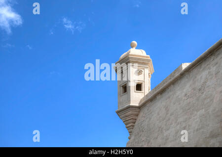 Drei Städte; Gardjola Garten; Il-Gardjola; Turm; Valletta; Stockfoto