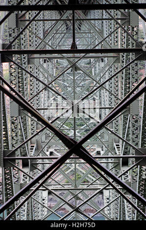 Eisen Infrastrukturarbeiten Deception Pass Bridge Washington State USA Pacific Coast Stockfoto
