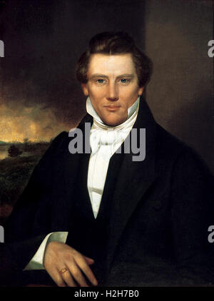 Joseph Smith, Jr. American religiöse Führer und Gründer der Mormonen und die letzteren Tag Saint-Bewegung. Stockfoto