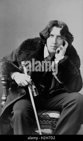 "Oscar Wilde" irischer Dramatiker, Schriftsteller und Dichter Stockfoto