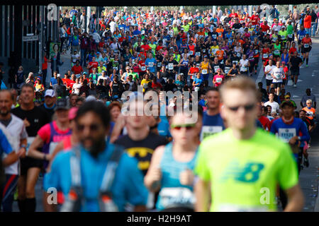 Impressionen - Berlin-Marathon, 25. September 2016, Berlin. Stockfoto