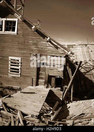 Foto von der verlassenen, historische Kennicott Kupfermine im Wrangell-St. Elias National Park in der Nähe von McCarthy, Alaska. Stockfoto