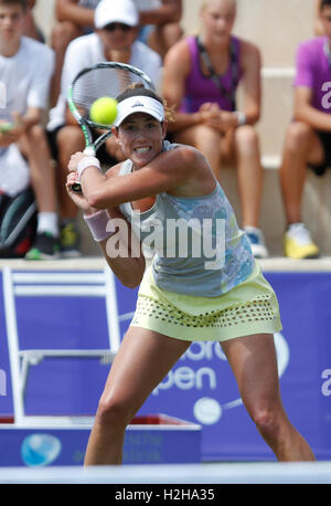 Garbine Muguruza Top-Tennisspieler spielt in der Mallorca Open, auf den Balearen. Stockfoto