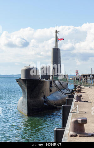 Britisches U-Boot HMS Otus, ein Marine Museum am Hafen von Sassnitz ...