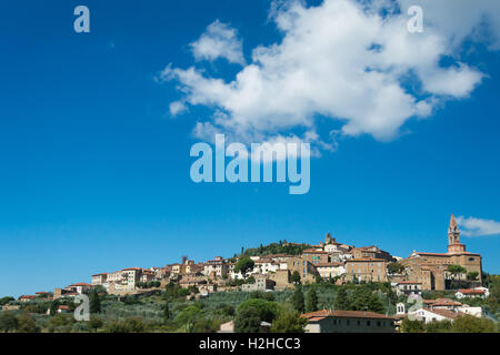 Die Stadtmauer von Castiglion Fiorentino in der Toskana, Reisen in Italien Stockfoto