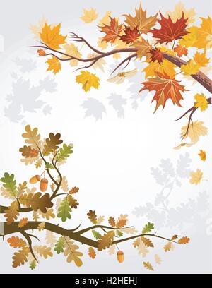 Herbstwald Stock Vektor