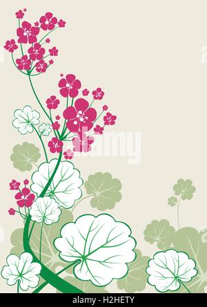 Blumenkarte Stock Vektor