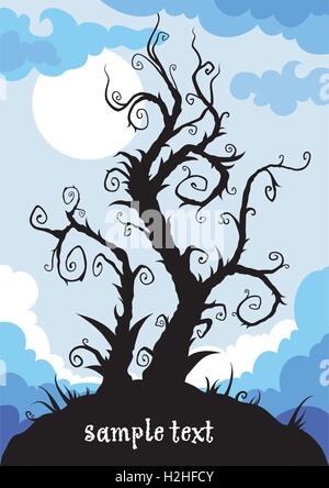 skurrile Baum Stock Vektor