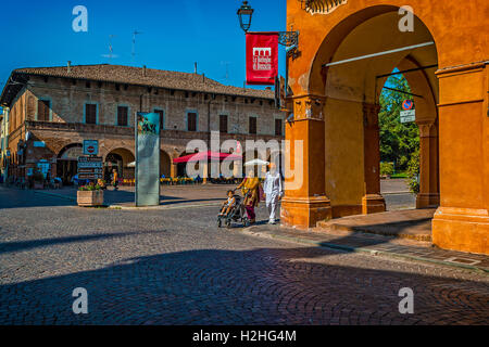 Italien Emilia Romagna Busseto Piazza Giuseppe Verdi Stockfoto