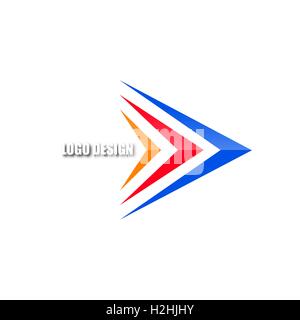 Logo-Pfeil, Vektor-Illustration. Stock Vektor