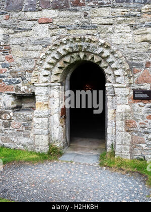 St Orans Kapelle auf Iona Argyll und Bute Schottland Stockfoto