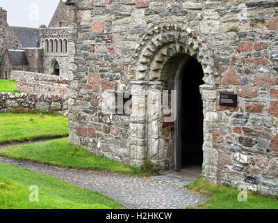 St Orans Chapel neben der Abtei auf Iona Argyll und Bute Schottland Stockfoto