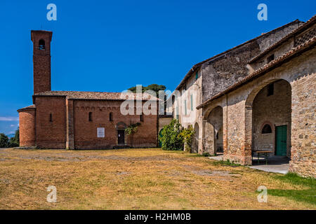 Italien Emilia Romagna Franchigena Weg Corte di Giarola Stockfoto