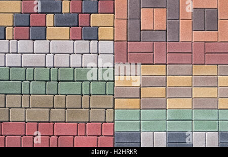 Foto (kein Computer-Rendering) der Pflastersteine. Nahtloses aneinander Textur Stockfoto