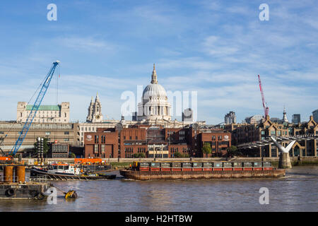 Themse Ansichten London Stockfoto