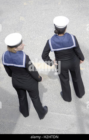 Königliche Marine Band Paraden mit Musik Stockfoto