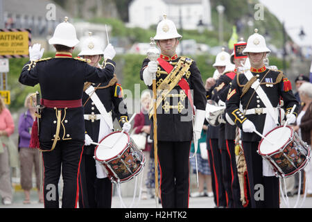 Königliche Marine Band Paraden mit Musik Stockfoto