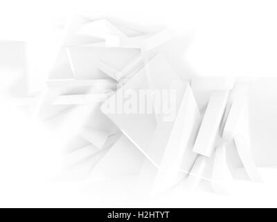 Abstrakte digitale Hintergrund, chaotischen polygonale Felder pattern.3d Illustration, Computergrafik Stockfoto