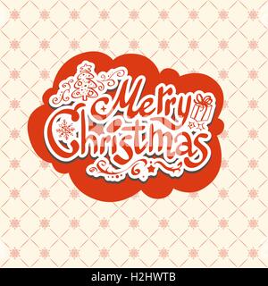 Frohe Weihnachten-retro-design Stock Vektor