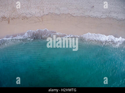 Aerial Strandblick von der Küste auf der Insel Oahu Stockfoto