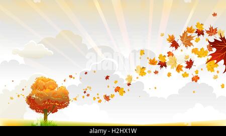 Herbst Baum Stock Vektor