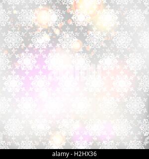 Weihnachten Hintergrund mit Schneeflocken Stock Vektor