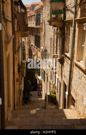 Gasse in Dubrovnik Stockfoto