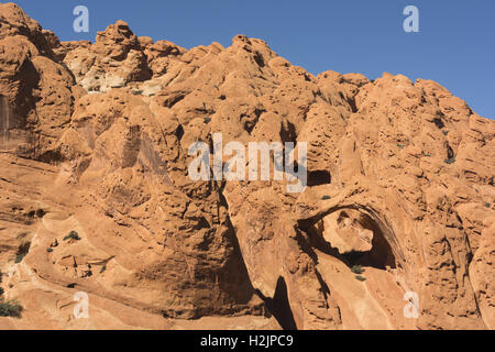 Utah, Capitol Reef National Park, obere Alternativsäge Twist Canyon, Sattel Arch Stockfoto