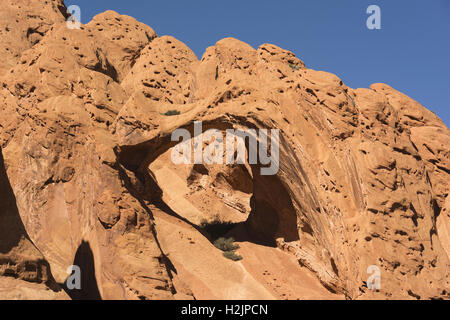 Utah, Capitol Reef National Park, obere Alternativsäge Twist Canyon, Sattel Arch Stockfoto