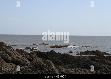 Die Aussicht vom Leuchtturm am St. Johns Point County Down Northern Ireland Stockfoto