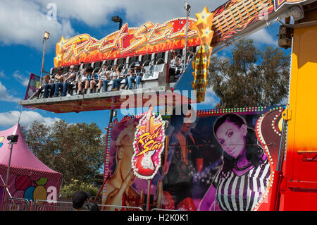 SideShow-Gasse am Royal Melbourne Show Stockfoto