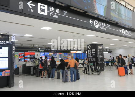 Narita Flughafenbus Zug Ticketbüro Japan Stockfoto