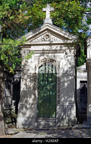 Paris Frankreich, Friedhof Cimetière Père Lachaise. Stockfoto