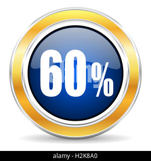 60 Prozent-Symbol Stockfoto