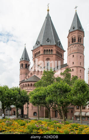 St Martins Kathedrale, Mainz, Rheinland Pfalz, Deutschland Stockfoto