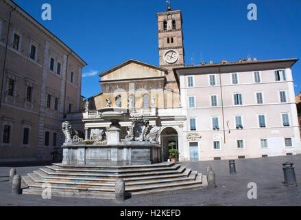 Basilika St. Maria in Trastevere - Rom - Italien Stockfoto