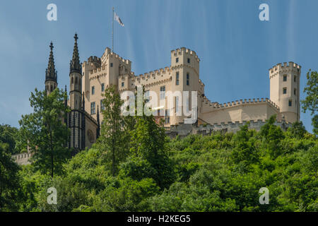 Schloss Stolzenfels bei Koblenz, Deutschland Stockfoto