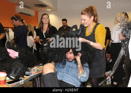 Vin & Omi hinter den Kulissen im Congress Centrum Stockfoto