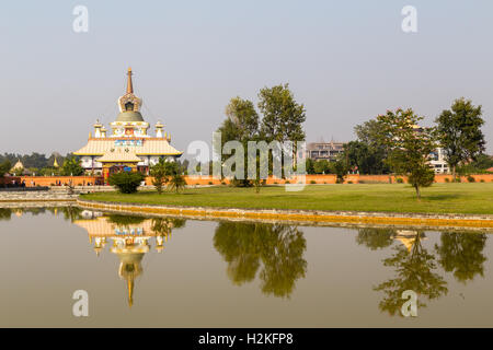 Tara Stiftung buddhistischer Tempel in Lumbini, Nepal Stockfoto