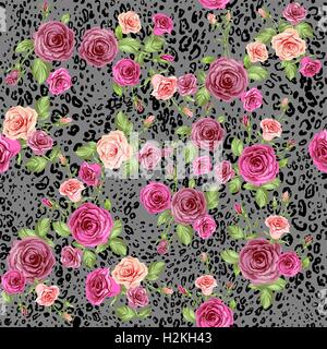 Abstrakte florale nahtlose Textur Stock Vektor