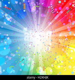 Bunte Urlaub Hintergrund Stock Vektor