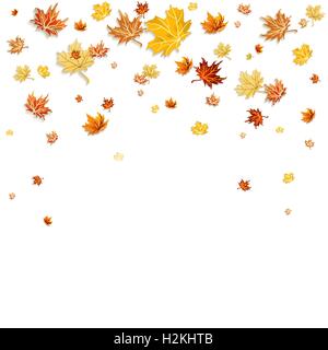 Fallende Blätter Hintergrund Stock Vektor