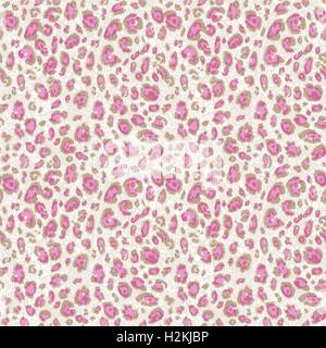 Rosa Leoparden-Muster Stock Vektor