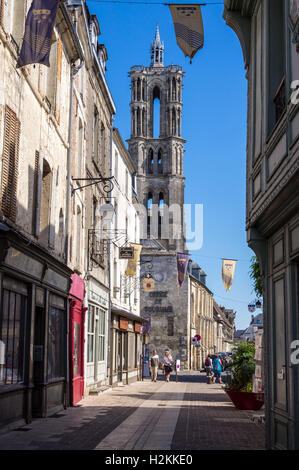 Notre-Dame Kathedrale, Laon, Aisne, Picardie, Frankreich Stockfoto