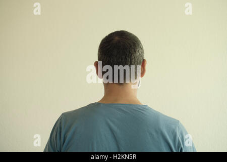 Rückansicht des mitten im Alter Mann Stockfoto
